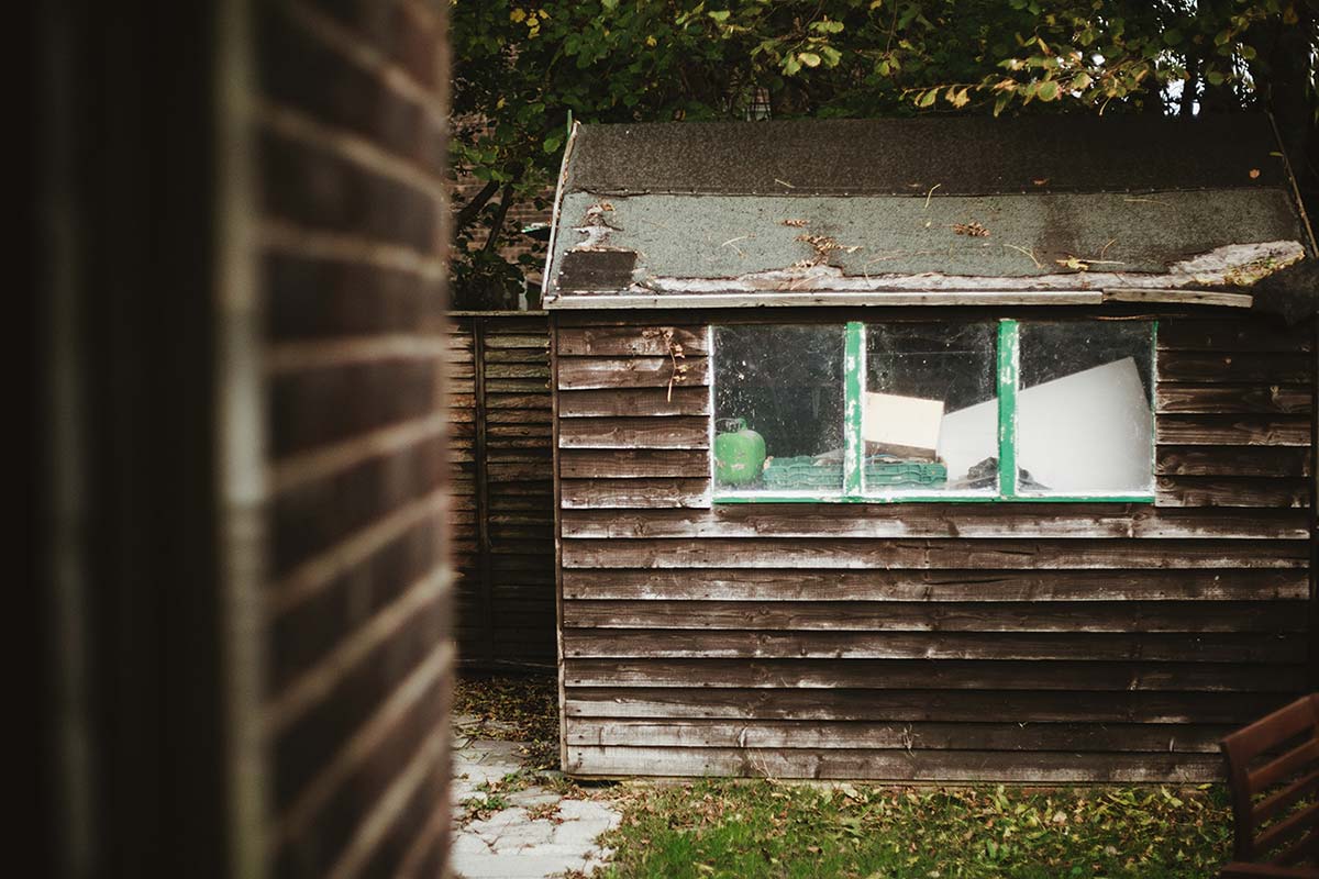 British garden shed