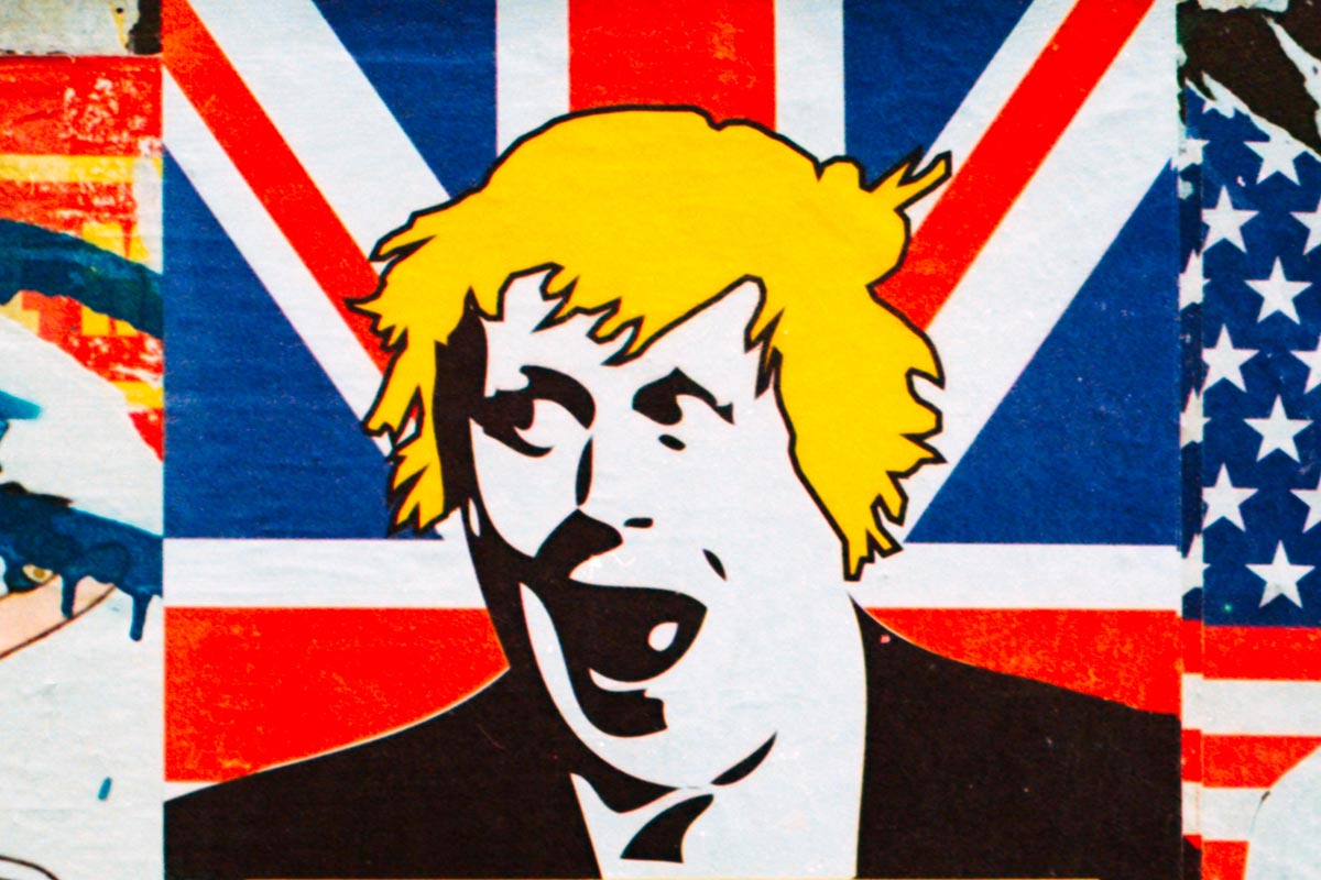 Boris Johnson street art in London